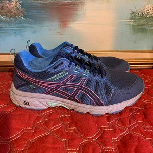 ASICS Gel-Venture 7 Running Shoes Blue Pink Womens Sz 11